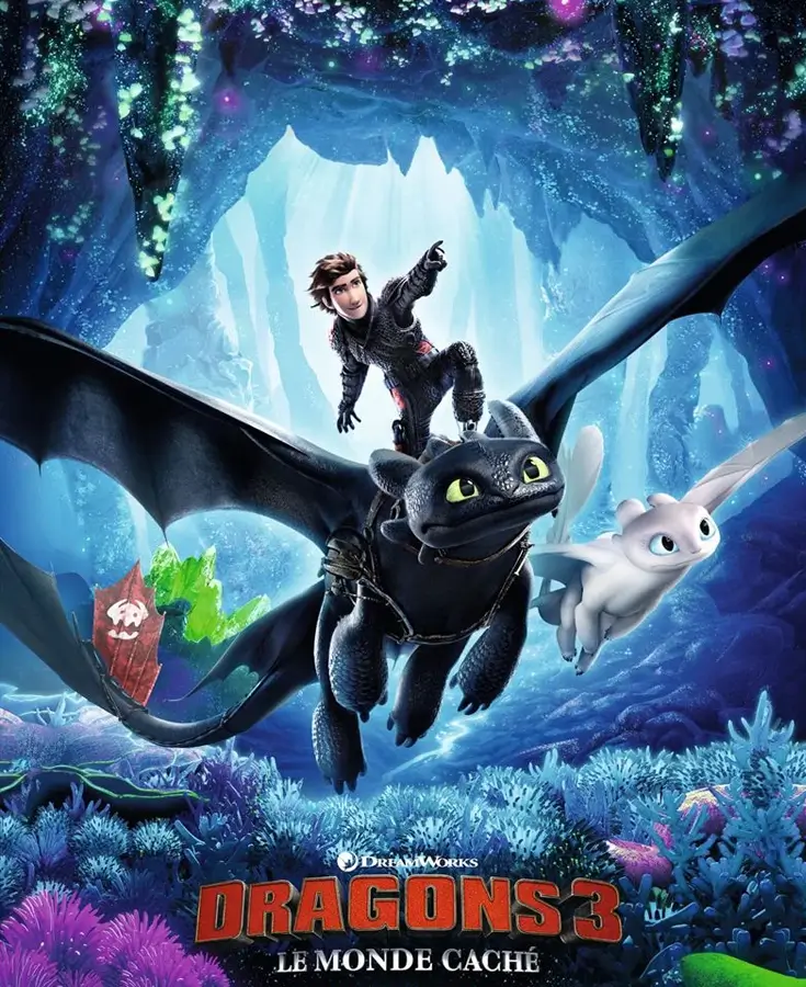 Affiche du film dragons le monde cache
