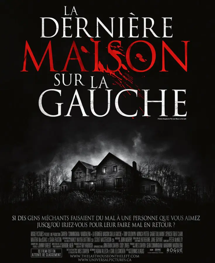 Affiche du film La dernière maison sur la gauche
